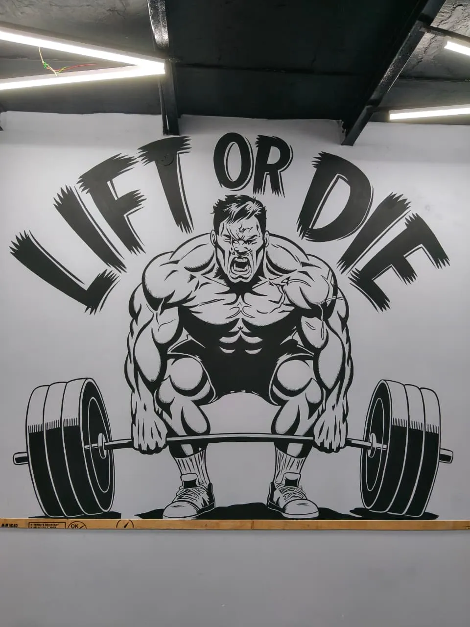 Gym Wall Painting by Deepak in Delhi - gym-wall-painting-delhi-1.webp